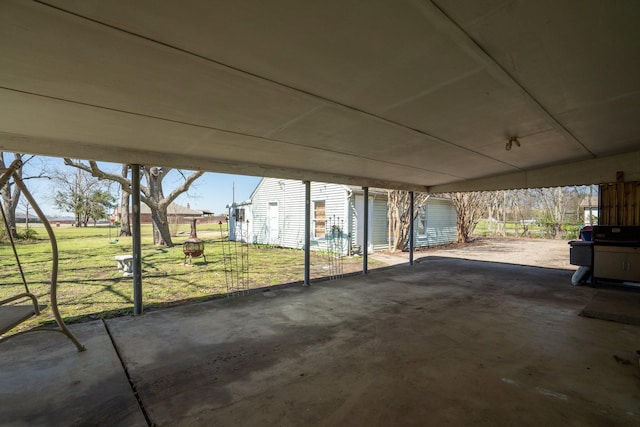 view of patio with grilling area