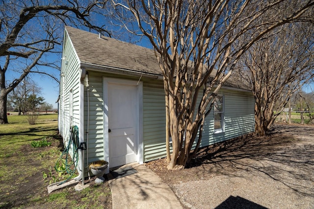 view of outbuilding with an outdoor structure