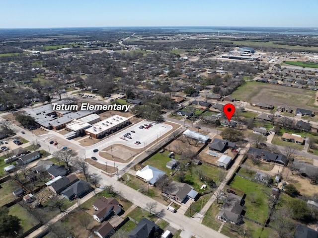 drone / aerial view featuring a residential view