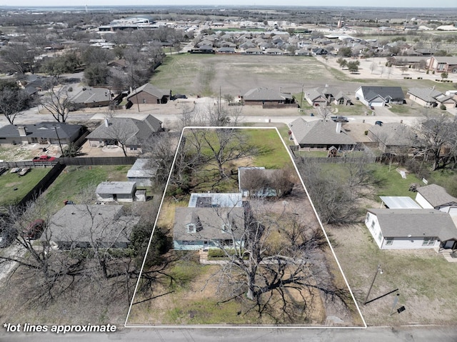 birds eye view of property featuring a residential view