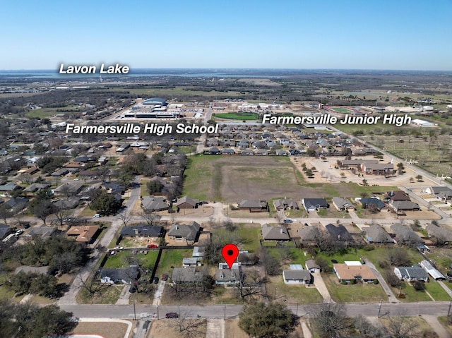 bird's eye view featuring a residential view