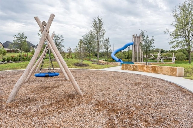 view of community jungle gym