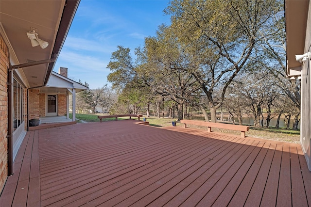 view of deck