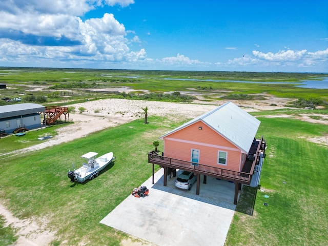 bird's eye view featuring a rural view