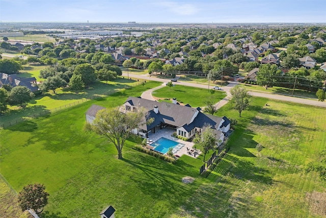 birds eye view of property featuring a residential view