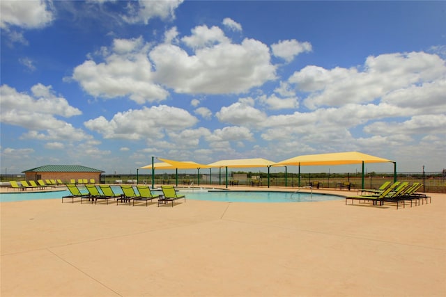 pool with fence