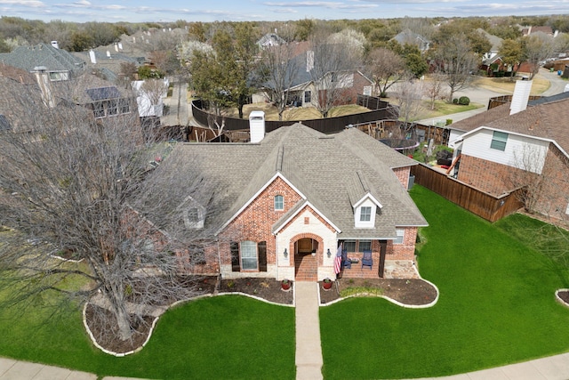 drone / aerial view featuring a residential view