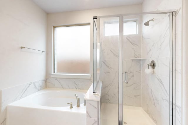 529 Hummingbird Dr, Celina, TX 75009 - full bath featuring a garden tub and a stall shower