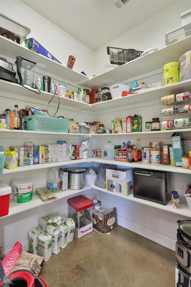 storage area featuring visible vents