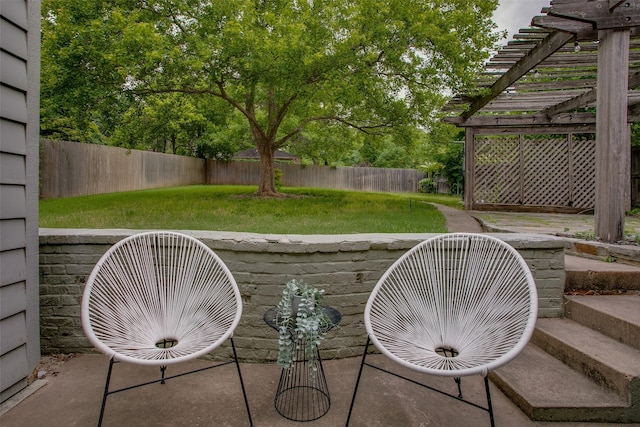 1311 Cedar Hill Ave, Dallas, TX 75208 - view of patio / terrace with a pergola