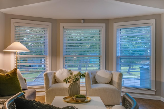 1311 Cedar Hill Ave, Dallas, TX 75208 - sitting room with wood finished floors and baseboards