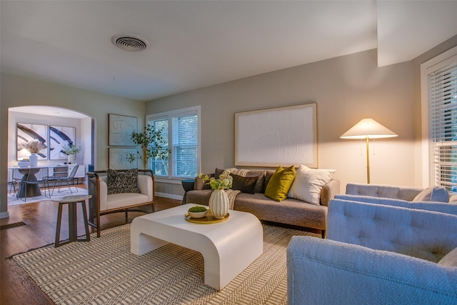 1311 Cedar Hill Ave, Dallas, TX 75208 - living area with wood finished floors