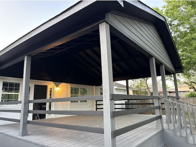 view of horse barn