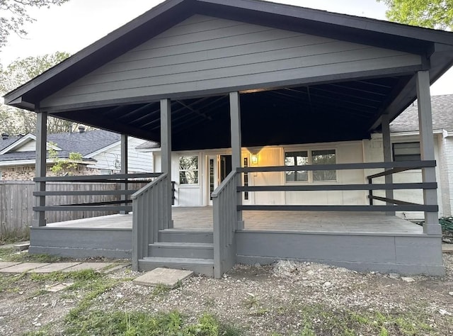 view of horse barn