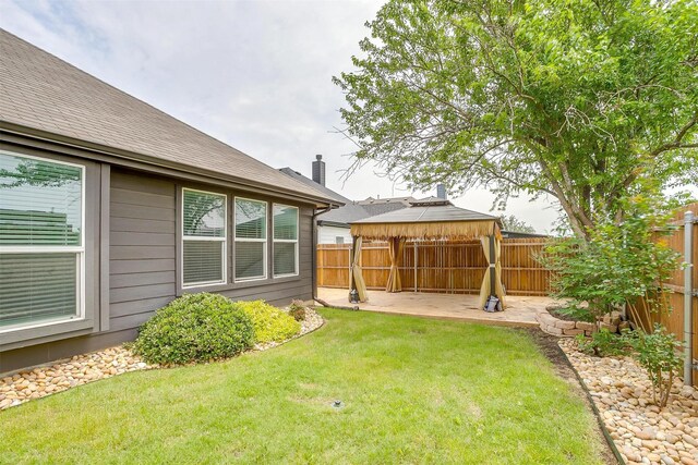 6328 Red Cliff Dr, Fort Worth, TX 76179 - view of yard with a gazebo and a patio