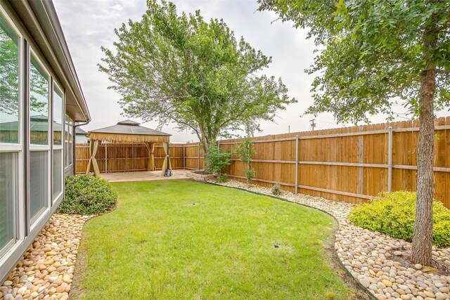 6328 Red Cliff Dr, Fort Worth, TX 76179 - view of yard with a gazebo and a patio area