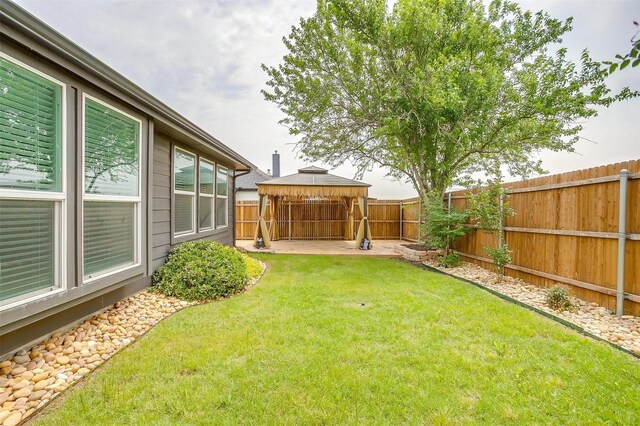 6328 Red Cliff Dr, Fort Worth, TX 76179 - view of yard featuring a gazebo and a patio