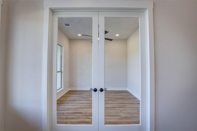 closet featuring visible vents