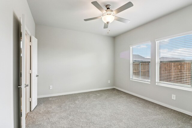 718 Caraway Dr, Princeton, TX 75071 - carpeted spare room with baseboards and a ceiling fan