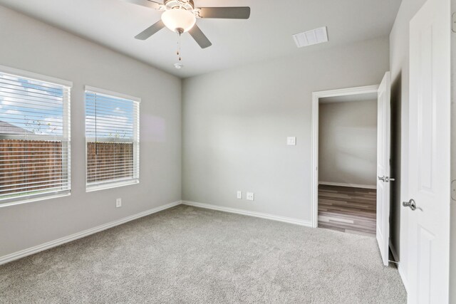 718 Caraway Dr, Princeton, TX 75071 - empty room with carpet floors, baseboards, and ceiling fan