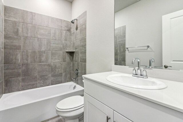 718 Caraway Dr, Princeton, TX 75071 - full bath featuring toilet, shower / tub combination, and vanity