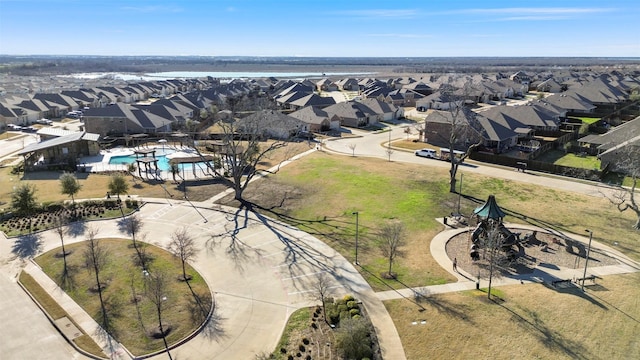 5625 Mcclelland St, Forney, TX 75126 - aerial view of residential area with a pool area