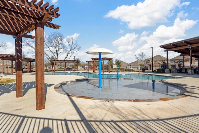 5625 Mcclelland St, Forney, TX 75126 - community pool featuring a pergola and a patio area
