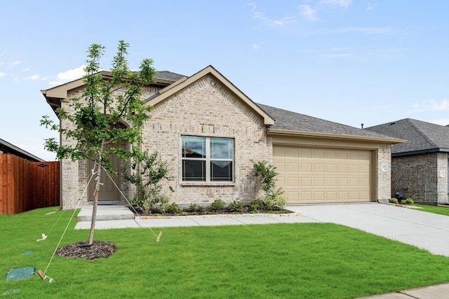 3255 Blossom Trl, Crandall, TX 75114 - view of front of property with brick siding, driveway, an attached garage, and roof with shingles