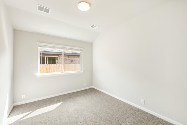 3255 Blossom Trl, Crandall, TX 75114 - empty room with carpet, baseboards, and vaulted ceiling
