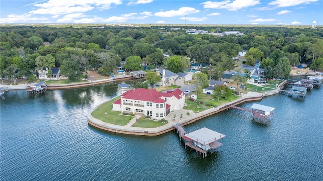 241 Loon Bay Dr, Gun Barrel City, TX 75156 - bird's eye view with a water view