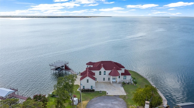 241 Loon Bay Dr, Gun Barrel City, TX 75156 - drone / aerial view with a water view