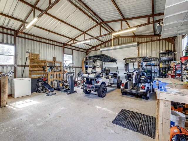 206 Cocopa Dr, Lake Kiowa, TX 76240 - garage with metal wall