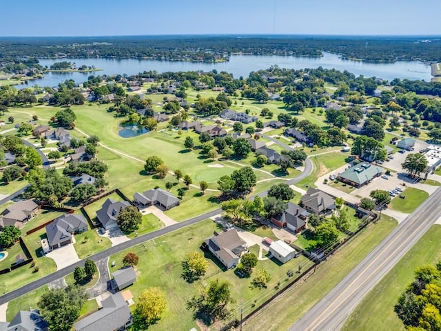 206 Cocopa Dr, Lake Kiowa, TX 76240 - aerial perspective of suburban area with a nearby body of water and a golf club