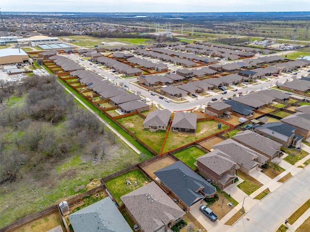 bird's eye view featuring a residential view