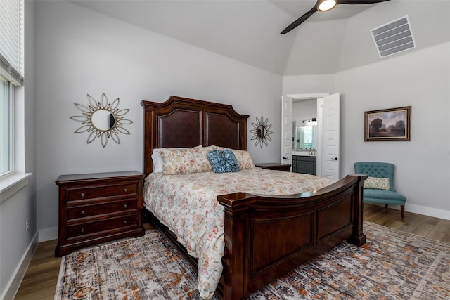 2652 Kessler Dr, Celina, TX 75009 - bedroom featuring multiple windows, wood finished floors, and visible vents