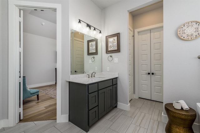 2652 Kessler Dr, Celina, TX 75009 - full bathroom featuring a closet, baseboards, and vanity