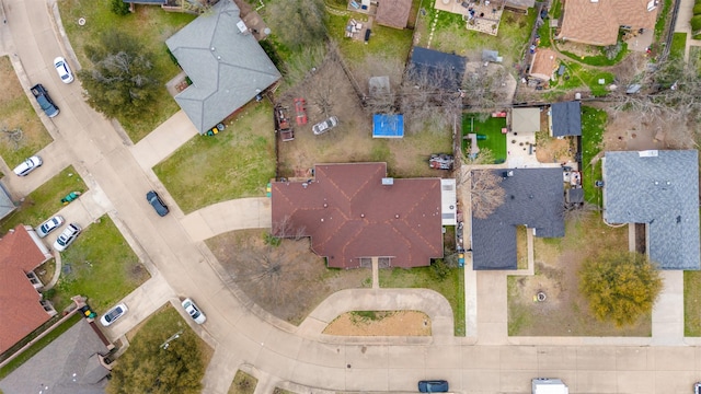 aerial view featuring a residential view