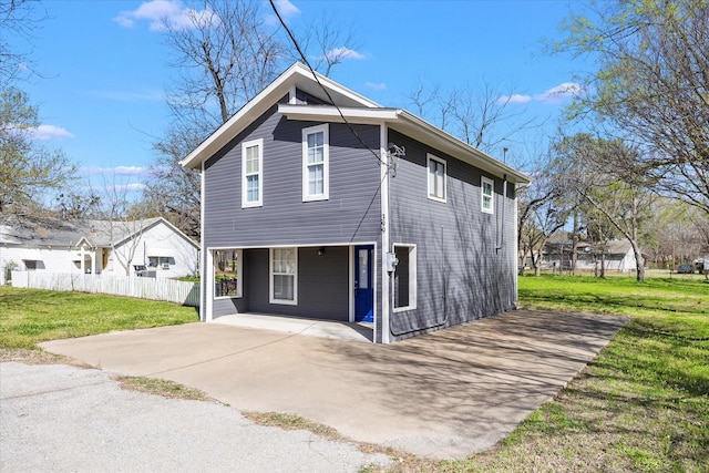 399 E College St, Alba, TX 75410 - back of house featuring fence and a yard