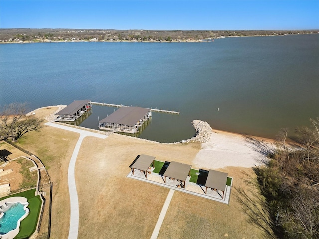 12265 Indian Creek Dr, Fort Worth, TX 76179 - aerial view with a water view