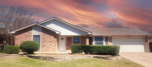 5919 Pleasant Hill Dr, Arlington, TX 76016 - single story home with brick siding, an attached garage, and concrete driveway