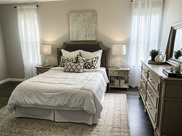 5919 Pleasant Hill Dr, Arlington, TX 76016 - bedroom with dark wood-style floors and baseboards