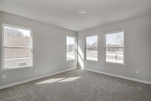 1405 S Freeway Freeway, Fort Worth, TX 76104 - unfurnished room with a healthy amount of sunlight, baseboards, and carpet floors