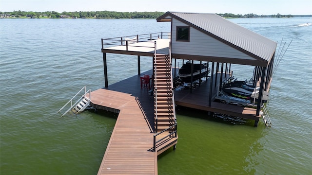 39 Lakeside Dr, Star Harbor, TX 75148 - dock area featuring a water view and boat lift