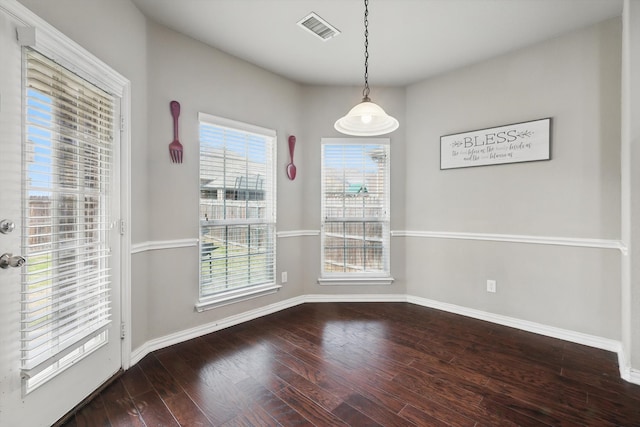 9645 Salvia Dr, Fort Worth, TX 76177 - unfurnished dining area with wood finished floors and baseboards
