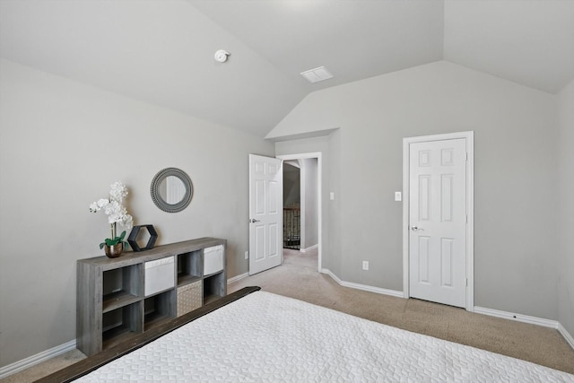 9645 Salvia Dr, Fort Worth, TX 76177 - bedroom featuring lofted ceiling and carpet flooring