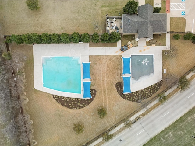 9645 Salvia Dr, Fort Worth, TX 76177 - drone / aerial view of a pool