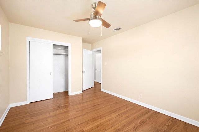4021 Kenley St, Fort Worth, TX 76107 - unfurnished bedroom featuring visible vents, baseboards, and light wood finished floors