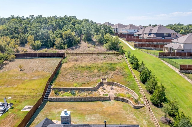 aerial view featuring a residential view