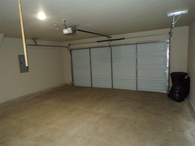 18287 County Road 4001, Mabank, TX 75147 - garage featuring electric panel and a garage door opener