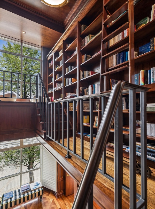3401 Lee Pkwy Unit 3A, Dallas, TX 75219 - staircase with crown molding